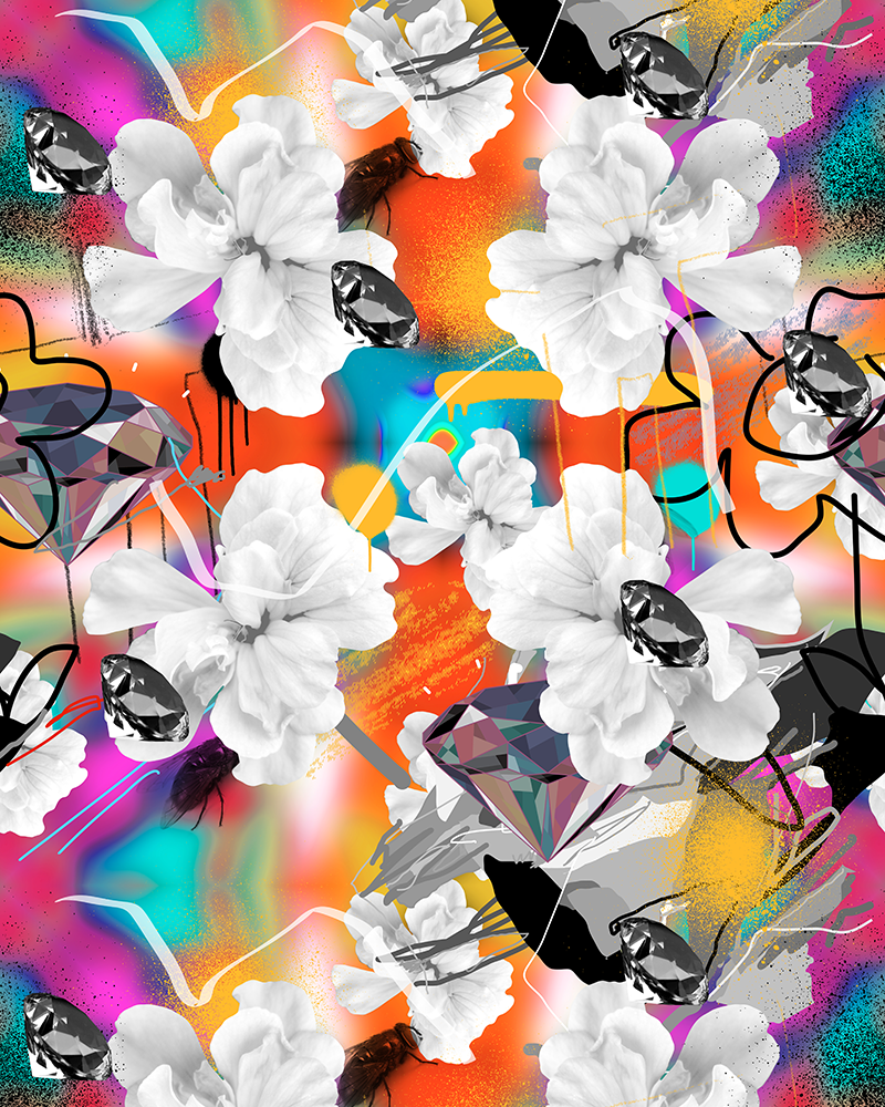 Jimi Crayon - Wallpaper - Flowers